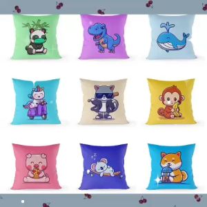 หมอนอิง หมอนอิงลายการ์ตูน ลายน่ารัก น่าใช้  หมอน ใยสังเคราะห์โพลีเอสเตอร์คุณภาพดี ไม่อับชื้น โรงงานเองโดยตรง สินค้าคุณภาพราคาพิเศษ