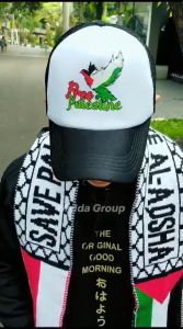 topi jaring free gaza jaring turcket/ jaring berkualitas bagus / jaring terbaru palestina