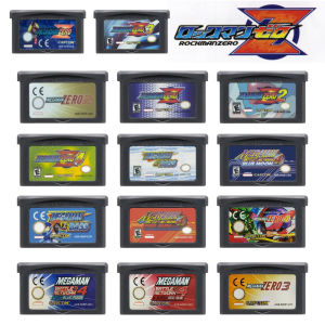 Takara Tomy | GBA Game Cartridge 32 Bit Vide Mega Man Zero 1 2 3 4 Battle Series for Boy Advance GBA SP NDS Classic Retro Game Collection