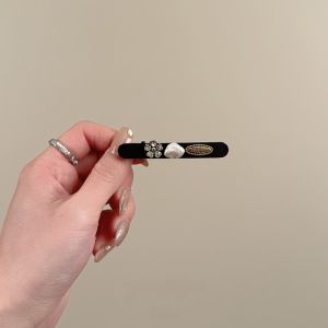 Elegant Baroque Pearl Side Hair Clip Womens New 2023 Back Hair Duckbill Clip Fresh out Alloy Silver Gold Original Design