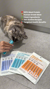 Mio Multivitamin & Beta-Glucan Cat Licks 12g | Goat Milk & Tuna | Immunity Support Energy Overall Health