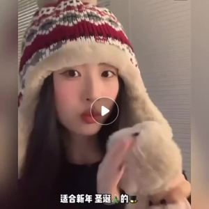 Ethnic Style Jacquard Plush Hat Women Autumn Winter Warm Lei Feng Hat Outdoor Travel Ski Cap Ear Protection Wool Hat