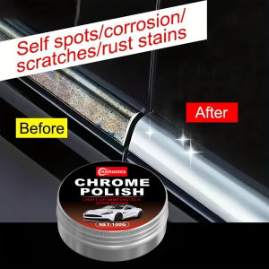 Automotive Chrome Restoration Paste For repairing and maintaining door handles window chrome trims and car grilles