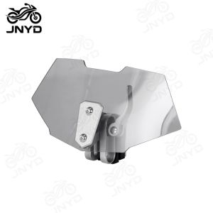 JNYD Universal Motorcycle Windscreen Heightened Windshield Screen Protector Cover Adjustable Clip On Accessories Kit Set