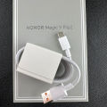 HONOR | ชุดชาร์จเร็ว 80W และสายชาร์จ 6A หัวต่อสีส้มสำหรับโทรศัพท์พับได้. 
