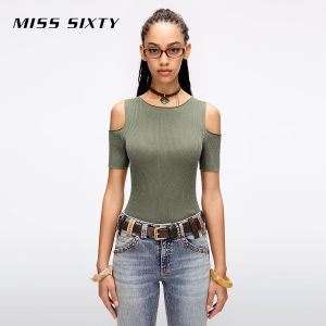 2026 Summer Wool Women Rhinestone Off-Shoulder Short Sleeve Slimming Cropped Knit Sweater