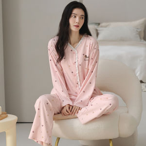 miiow | Catwoman Sleepwear Womens Long Sleeve Pure Cotton Home Clothes Set Cute Cartoon Design Spring Autumn New Style Outdoor Wearable