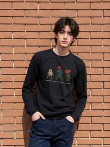 Semir | Funny Print Winter Long Sleeve T-Shirts For Couples
