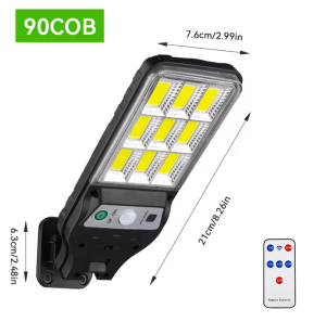 Upgrade Super Bright 10000W Solar Light Waterproof Outdoor 264LED Powerful Flood Street Light with Motion Sensors Big Wall Lamp