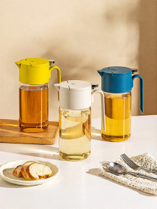 MODERN SWEETHOME | Chai Dầu Mở và Đóng Tự Động An Toàn Thực Phẩm Thủy Tinh Borosilicate