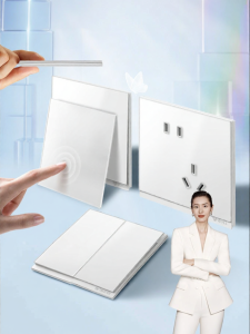 Bull | Ultra-Thin Switch Socket Glass Panel 5 Holes 10A