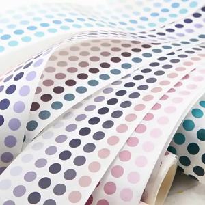 Morandi Dot Washi Tape Round Stickers 60mm*3m Scrapbooking DIY Deco Stickers Journal Diary Planner Scrapbooking Masking Tapes