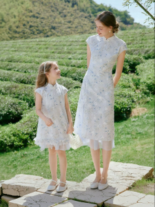 XIANGYING | Parent-Child Chinese Style Cheongsam Dresses