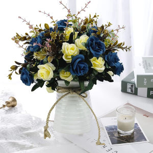 Silk Rose Artificial Flowers Wedding Home Room Festival Decora Bridal Bouquet Scrapbook Wedding Wreath Props Hanmdmade Diy Gifts