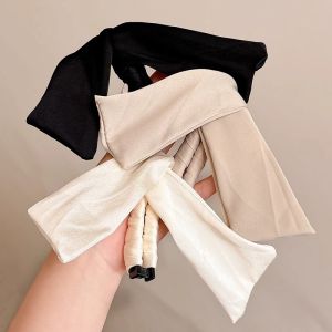 ซาตินกระต่ายหูคลิปกล้วยคลิปผมสําหรับผู้หญิงอารมณ์ที่เรียบง่ายสูงผมหางม้า Hairpin แฟชั่นสาว One Word คลิปผมคลิป