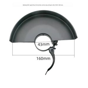 1 Máy Mài Góc Vỏ Bảo Vệ Nhanh Chóng Thay Đổi Chống Bụi Đĩa Mài 100/115/125/150 Mm Thép Không Gỉ Cho Gia Công Kim Loại