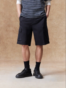 Jack Jones | Breathable Black Mens Shorts 5th Leg