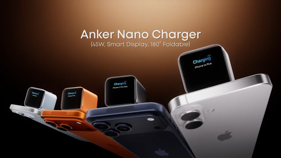 Củ sạc nhanh Anker Nano A121D 45W chân gập cho iPhone 18 Pro/18 Pro Max/Duo/17/16/15 Samsung