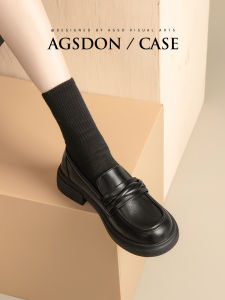 Agsdon | Black Comfort Loafer Shoe Soft Thick Sole