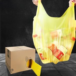 Thickened Handheld Vest Type Plastic Bags Kitchen Dormitory Student Commercial Gift Buckets Home Use Carryall Trash Bags