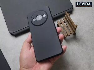 Redmi A3 Softcase Macaron Black Case Tpu Full Black Protection