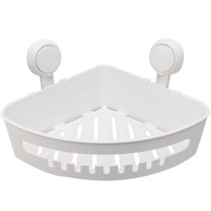 Taili Bathroom Triangle Shelf Wall Mounted Toilet Washroom Storage Rack No Drilling Required Simple Style Plastic Material