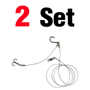 1Set High Effective High Carbon Steel Fishing Hook Three Anchor Catfish Rig Fishing Sought Hook Cat Fish Rig Set