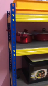 XMONE ชั้นวางสินค้าในโกดัง ชั้นเหล็กวางสินค้า 3ชั้น4ชั้น5ชั้น ชั้นเก็บอุปกรณ์ ชั้นวางของ ชั้นวางสินค้า ระยะห่างของชั้นที่ปรับได้ แข็งแรง