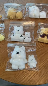 Đồ chơi Squishy hình Gấu ngộ nghĩnh Đồ chơi giảm Stress cho trẻ em người lớn