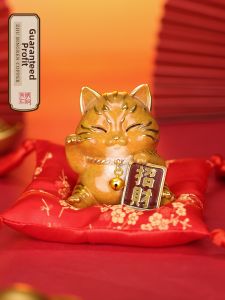 ZHUBINGRENTONG | Lucky Cat Desk Prosperity Decor Ornament