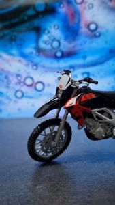 Diecast Miniatur Mainan Motor Enduro Offroad Trail Aprilia RXV 450 Besi Metal 1/18