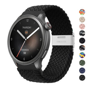20mm 22mm Watch Band for Amazfit balance Strap GTR 2/3/4/3 Pro GTS 2/3/4 mini Nylon Braided bracelet correa for Amazfit bip U