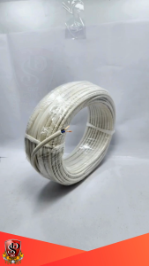 2x0.75 Kabel Listrik Serabut Tembaga NYMHY 20 Meter Putih / Kabel 2x0.75 NYMHY Warna Putih Panjang 20 METER Fleksibel Kuat