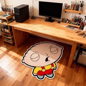 VIKAMA Cartoon Character Rug Non-Slip Entryway Mats Soft Comfortable Floor Carpet for Living Room Bedroom Home Decor Plush