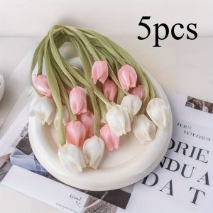 5pcs Ins-Style Minimalist Double-Sided Bud Tulip DIY Bow Hair Accessory Material Jewelry AccessoriesCurtain Tiebacks