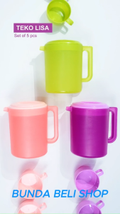 Teko LISA Set of 4 pcs Glass - Bunda Beli Shop