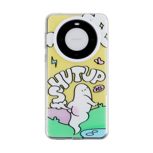KOERCASE Original Design Full Cover Cute Cartoon Ghost Phone Case for Huawei Mate60 pro plus Protective Shellinteresting And Glossy