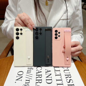 Transparent Protective Phone Case with Wrist Strap Simple Personality Design Anti-Fall for A55 A52/A53/A54 A14/A15/A16 A34/A25/A35 A42/A23/A73