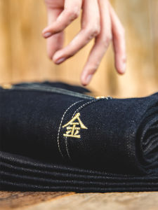 MADEN | Retro Golden Embroidery High Waist Straight Jeans Spring Summer