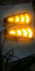 SNCN ไฟเดย์ไลท์รถ DRL LED 2ชิ้นสำหรับ Toyota Camry 2015 2017 2016สีเหลืองสัญญาณไฟเลี้ยวเลี้ยวไฟหน้ารถไฟหน้าสำหรับวิ่งกลางวัน