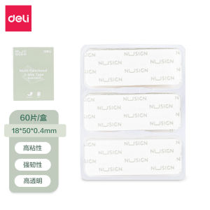 Băng Keo Hai Mặt Deli Nano 20 Miếng Băng Keo Hai Mặt Cầm Tay Văn Phòng Phẩm Băng Keo Dán Tường Dùng Cho Xe Hơi Băng Keo Dán Chắc Chắn Trong Suốt