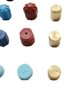 Pure Copper Car Air Conditioner Valve Core Cap R134a High Pressure L Low Pressure Dustproof Plastic Cover Valve Seat Cover