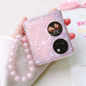 Huawei Pocket 2 Phone Case Dreamy Double Foldable Screen Anti-Fall Girl Shell Bracelet Lanyard Pura X Fashion New Product