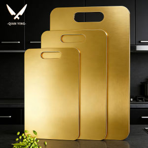 304 Stainless steel Gold Chopping board Kitchen Cutting board Non Stick Double Sided Fruit Meat Cutting Board
