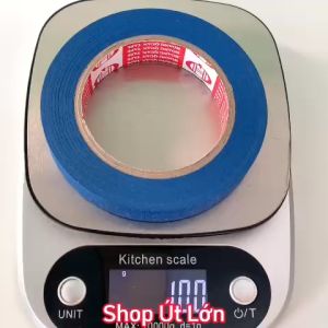 1 Cuộn băng keo giấy màu xanh dương rộng 2cm dài 50 mét lõi giấy 3mm giá tại xưởng