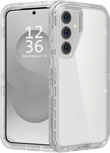 3-in-1 Clear Shockproof Bumper Case For Samsung Galaxy S26 Ultra S25 S24 S23 S22 S21 Note 20 Plus Heavy Duty Protection Cover