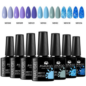 MSRUIOO 7Pcs/Set Nail Art Gel Polish All-Season Nails Manicure DIY Design UV/LED Semi Permanent Varnish Kit for Nails Decoration