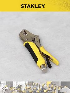 STANLEY | Hardened Curved-tooth Compact Clamp Pliers