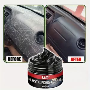 KJM New Car Plastic Polishing Cream - Fast Coating Dashboard Care Tire Shine Sofa & Computer Case Protector Long-Lasting