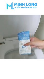 01 Miếng Giấy Lót Bồn Cầu Tự Phân Hủy Chống Thấm Nước Dùng Một Lần Nhỏ Gọn Cho Chuyến Du Lịch Sạch Sẽ